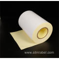 Bright White BOPP (TC) Freezer Adhesive Yellow Glassine